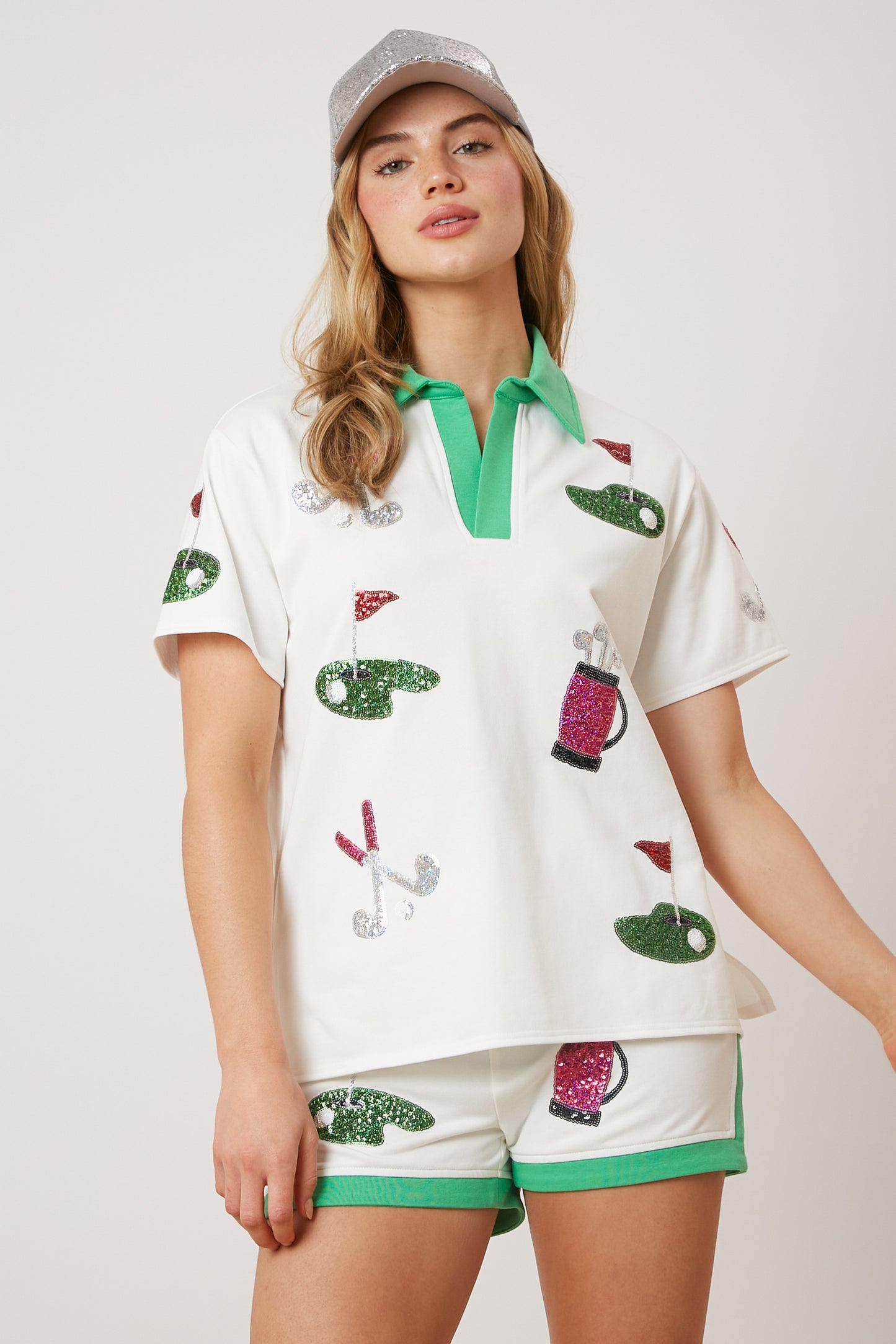 Golf Gal Sequin Shorts