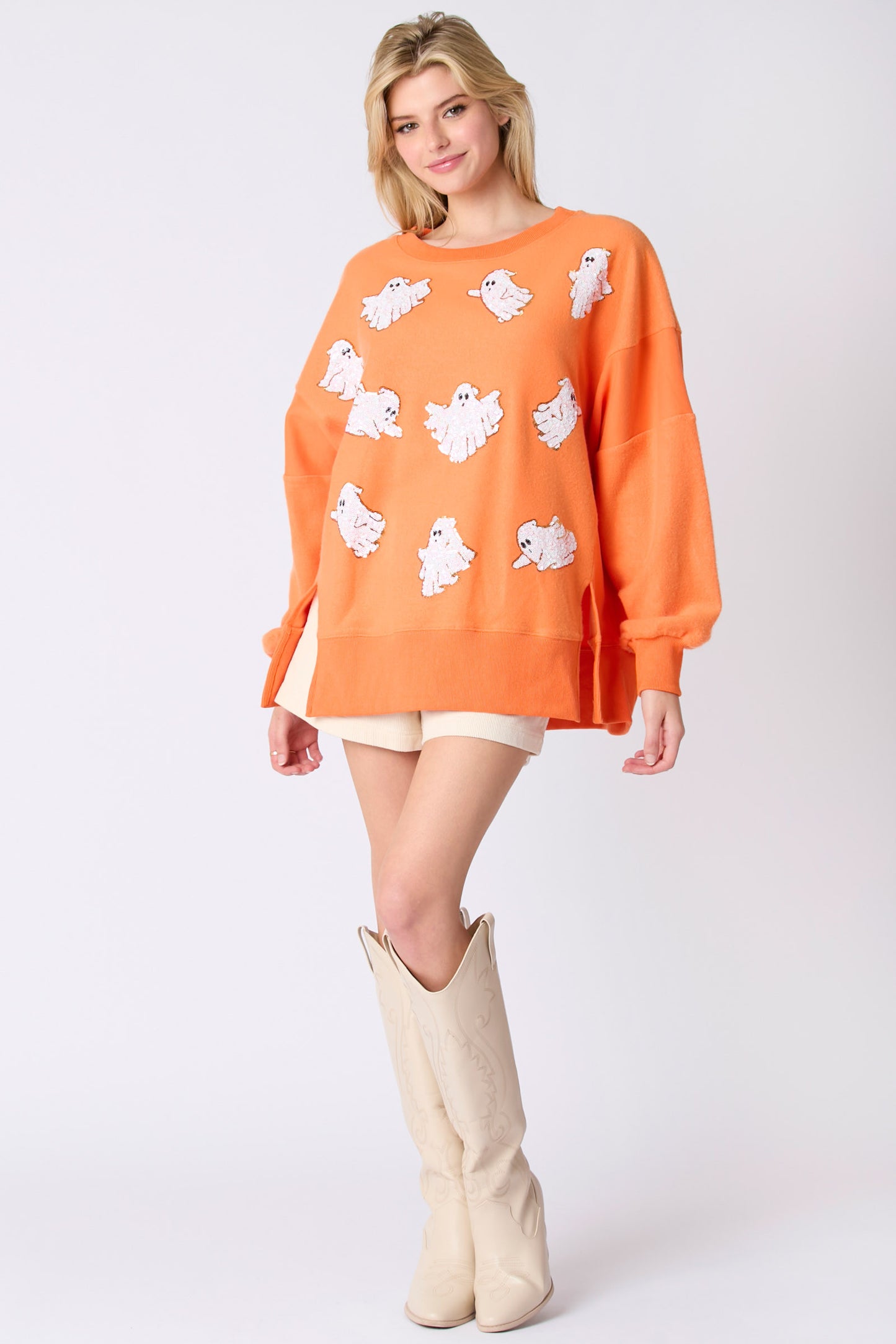 Sequin Ghost Super Soft Sweatshirt