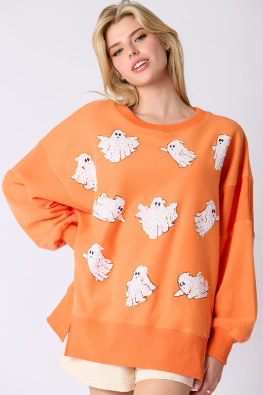 Sequin Ghost Super Soft Sweatshirt