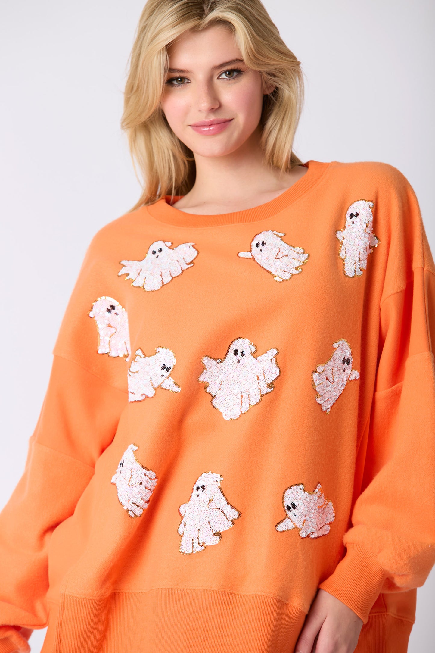 Sequin Ghost Super Soft Sweatshirt