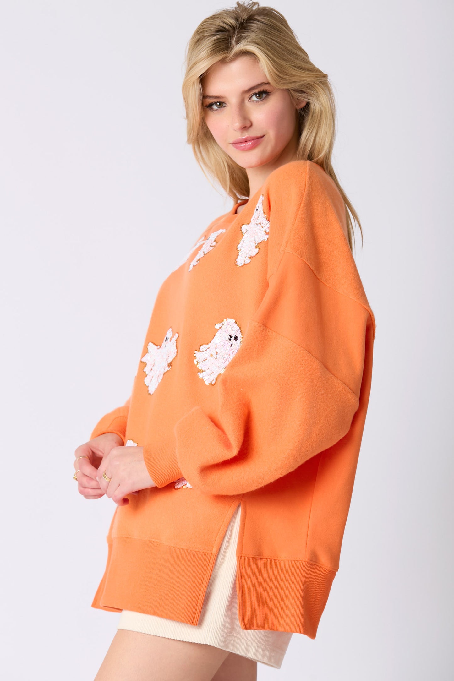 Sequin Ghost Super Soft Sweatshirt