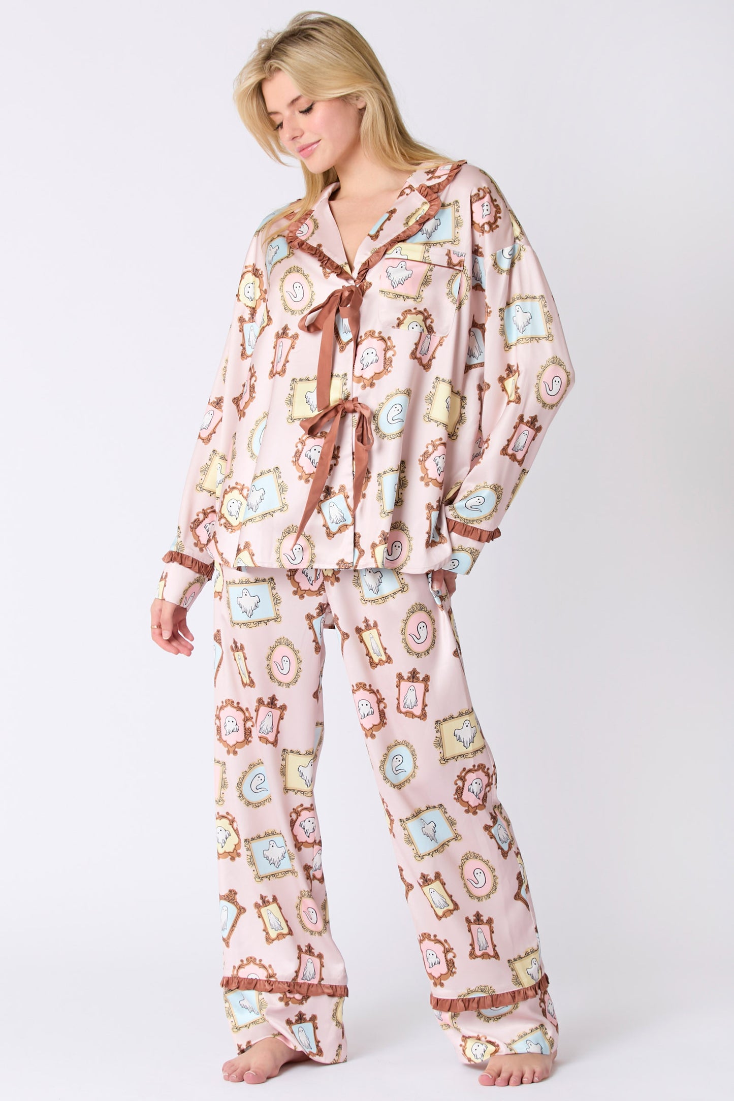 Ghost Satin Pajamas