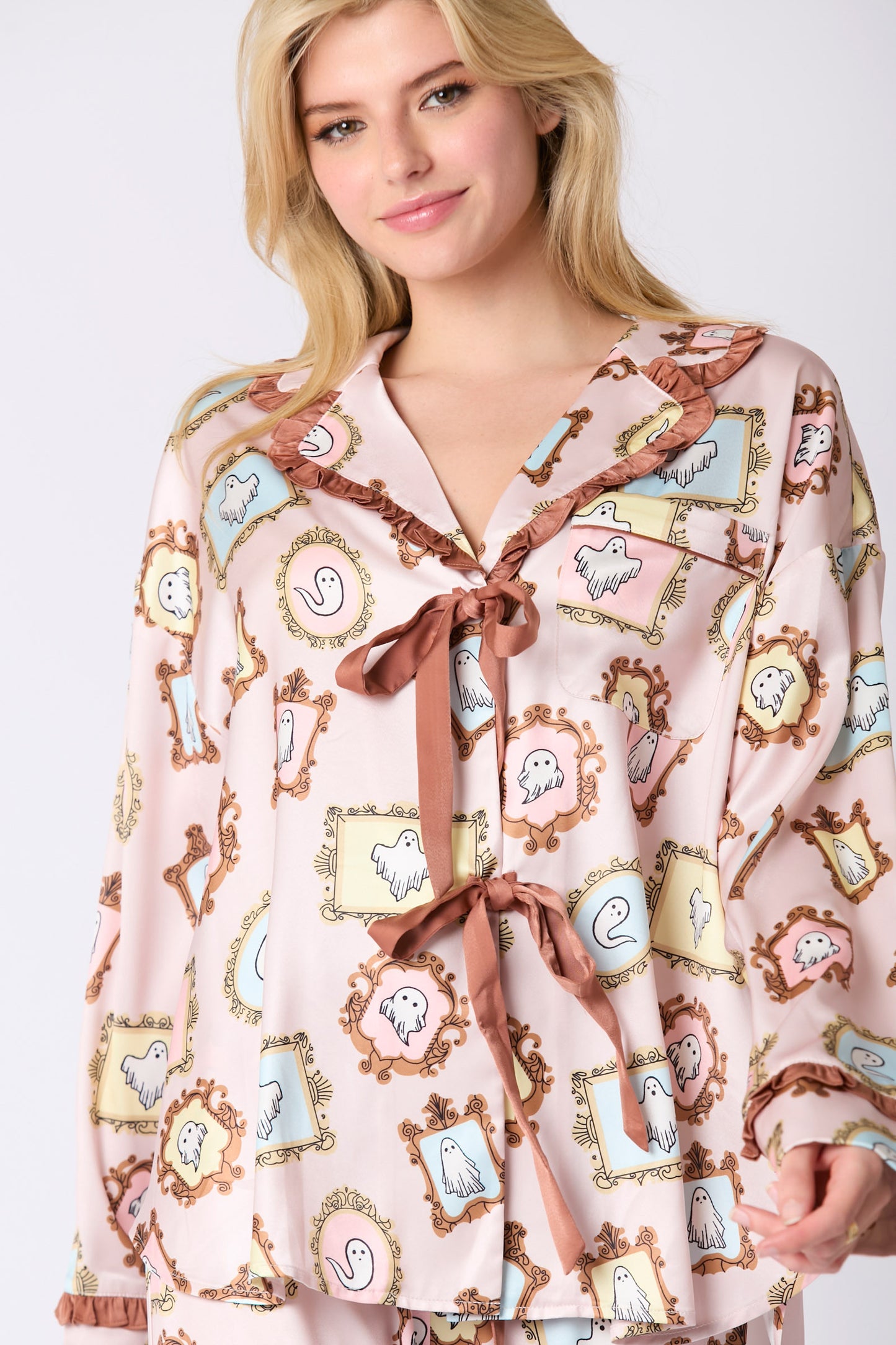 Ghost Satin Pajamas