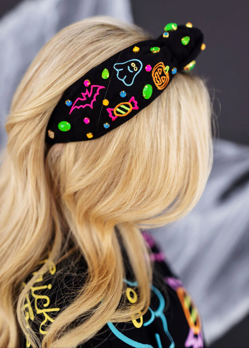 BC Headband- Neon Lights Trick or Treat Headband