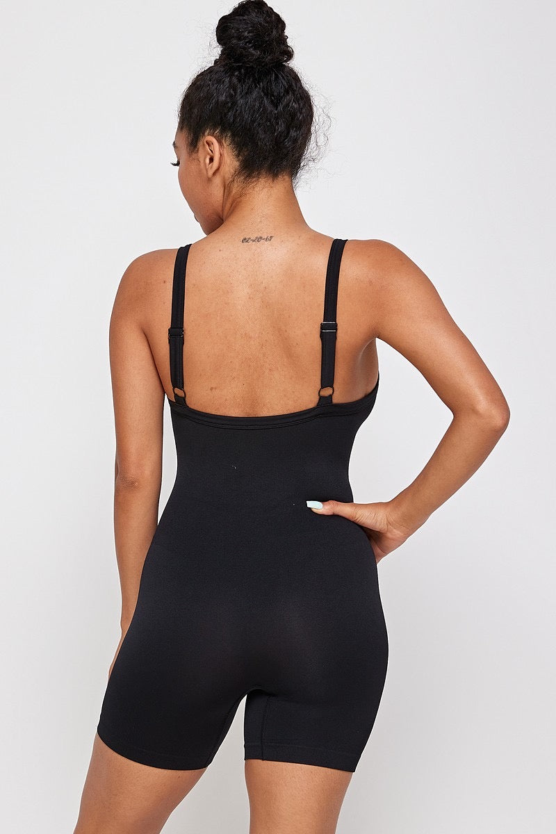 Thick Strap Biker Romper