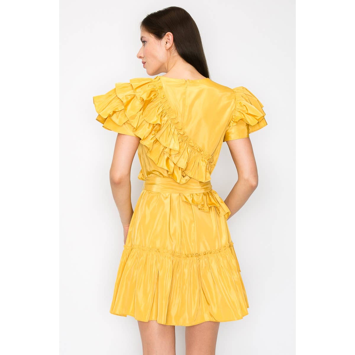 Taffeta Twist Dress