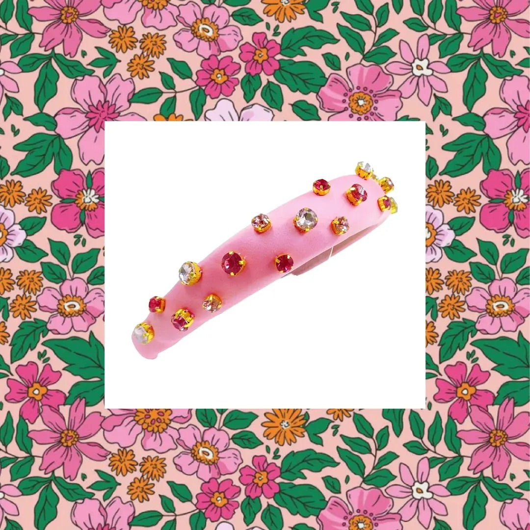 Pink Slim Embellished Headband