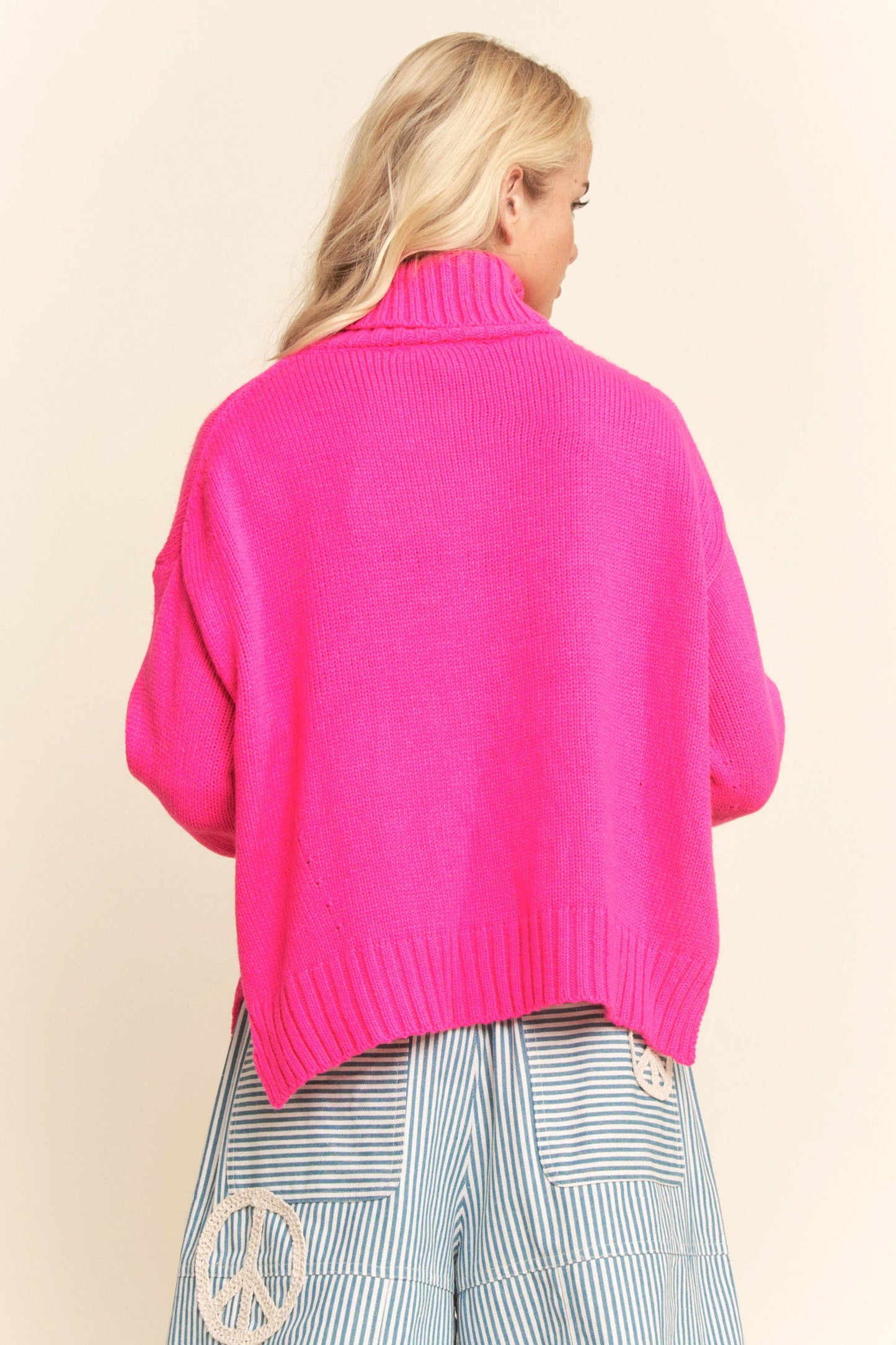 Minka Sweater- Fuschia