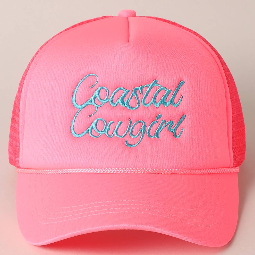 Costal Cowgirl Hat- Neon Pink