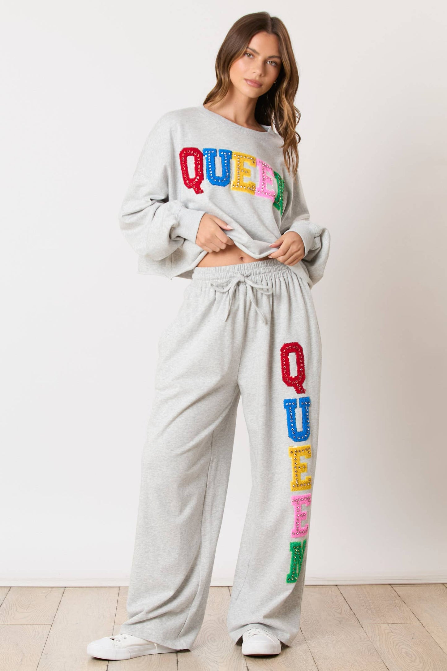 Queen Sweatpants- Gray