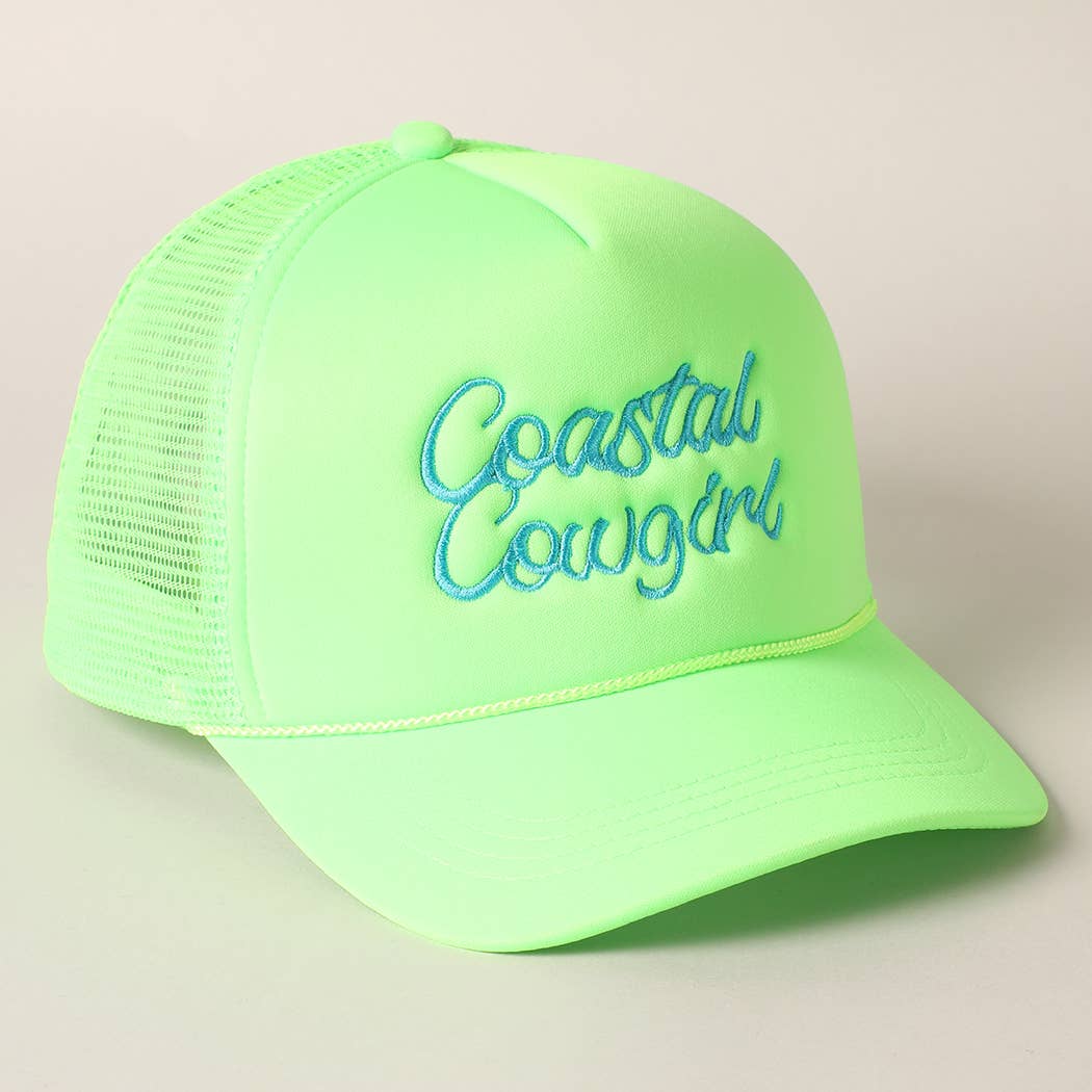 Costal Cowgirl Hat- Neon Green