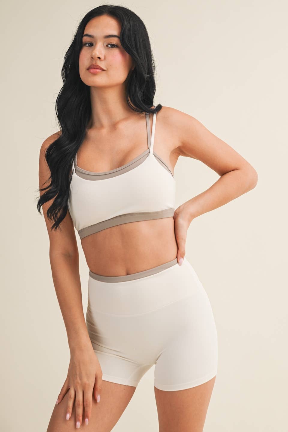 Double Layered Sports Bra/Shorts Set