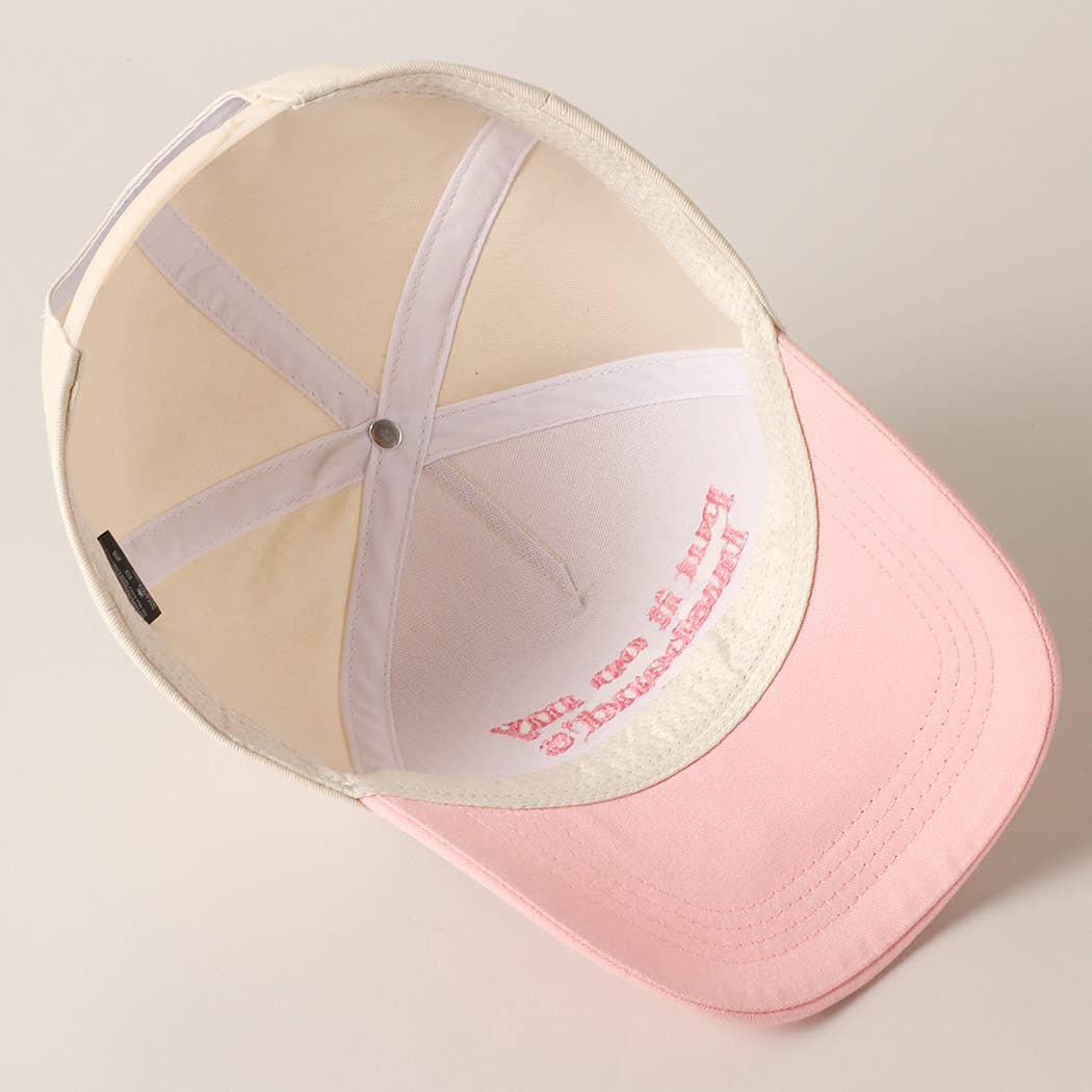 Put it on my Husband’s Tab Hat- Pink