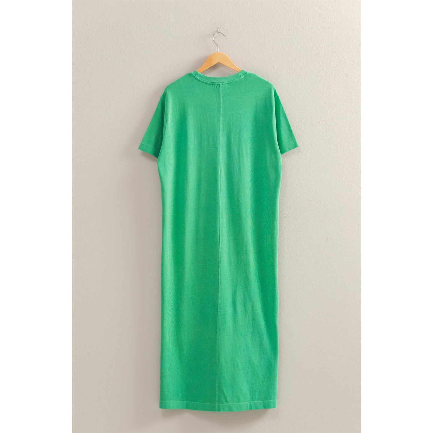 Kylie Short Sleeve T-Shirt Dress- Kelly