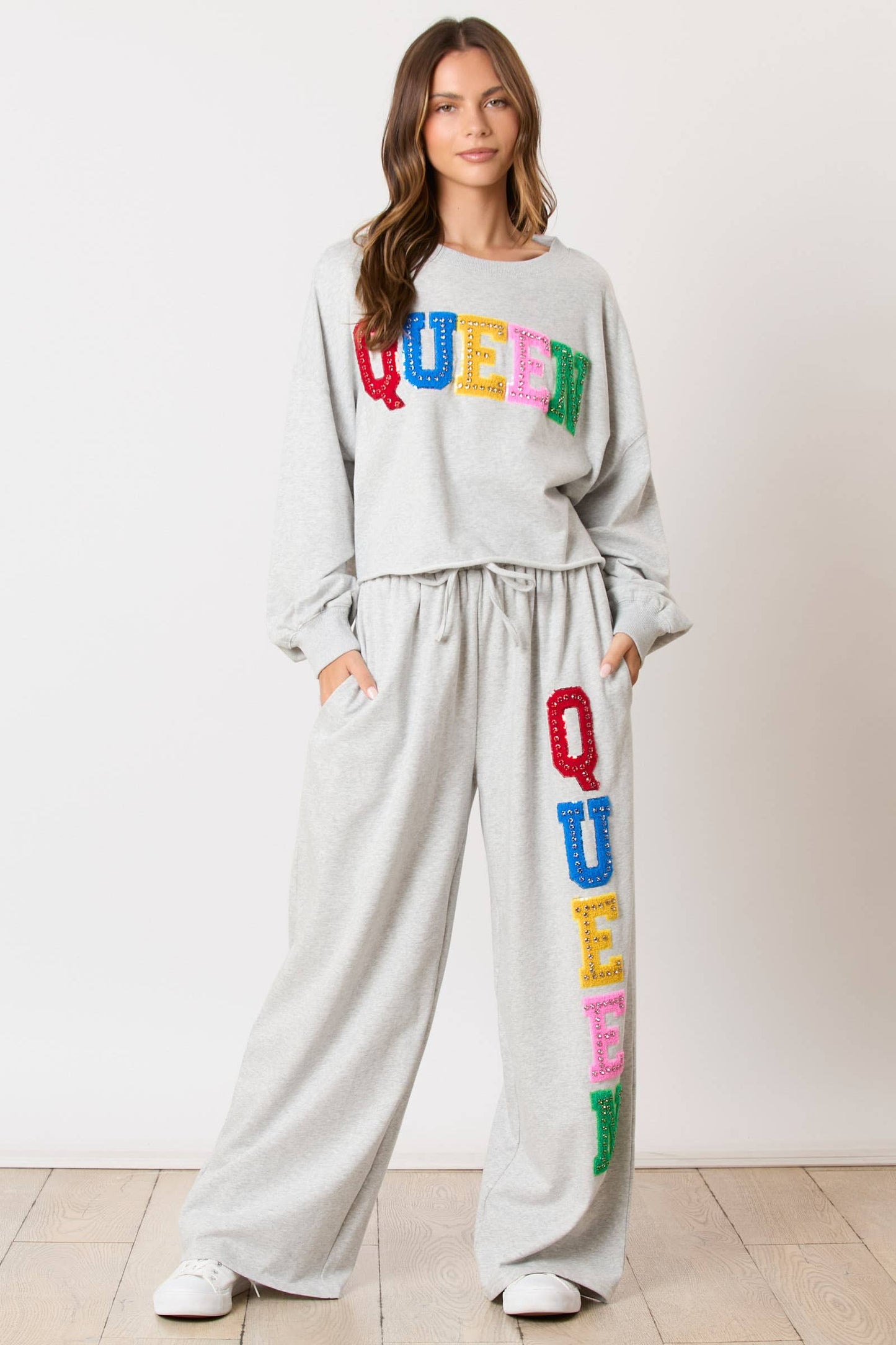 Queen Sweatpants- Gray