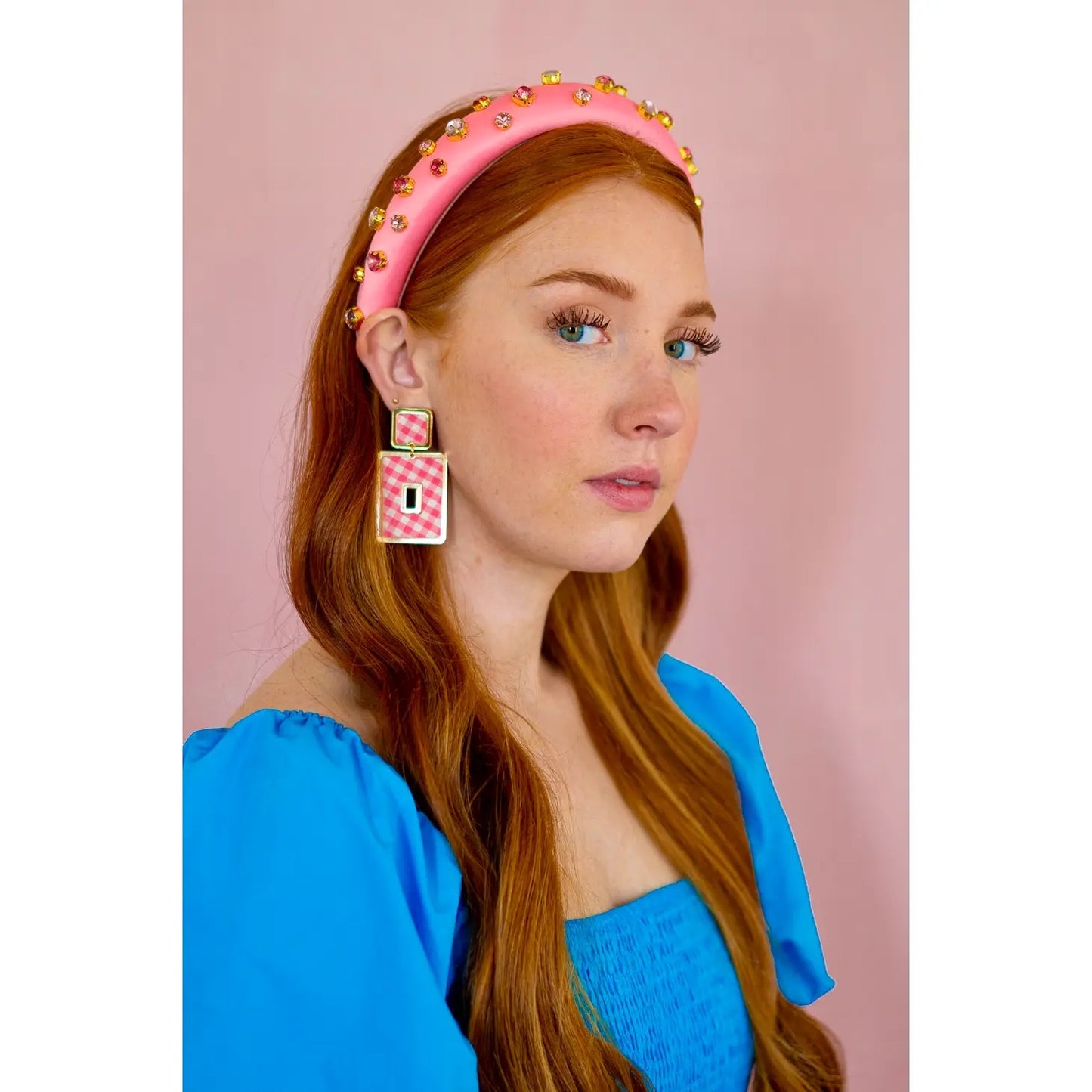 Pink Slim Embellished Headband