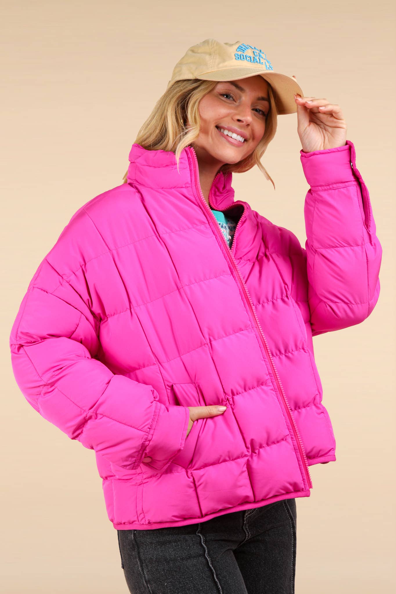 Jolie Jacket- Fuschia