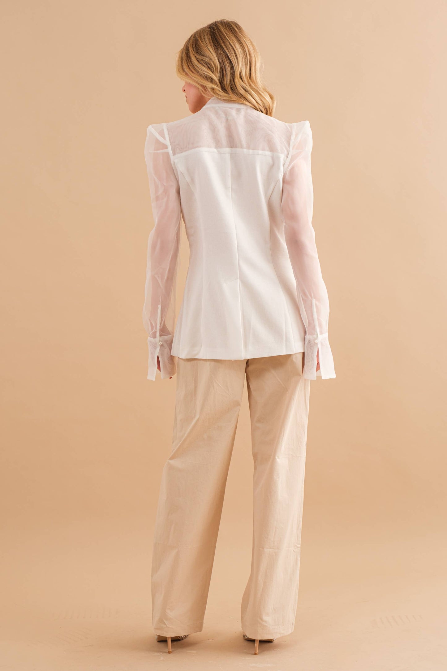 Cherie Organza Puff Blazer