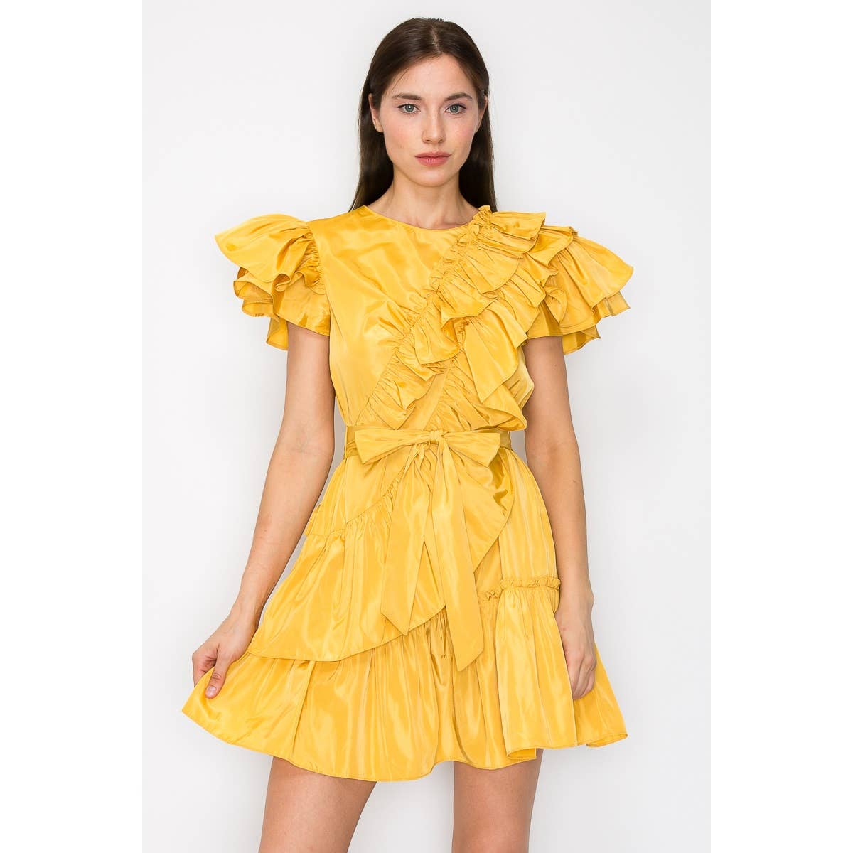 Taffeta Twist Dress