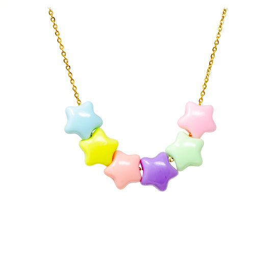 Girls Jumbo Star Charm Necklace