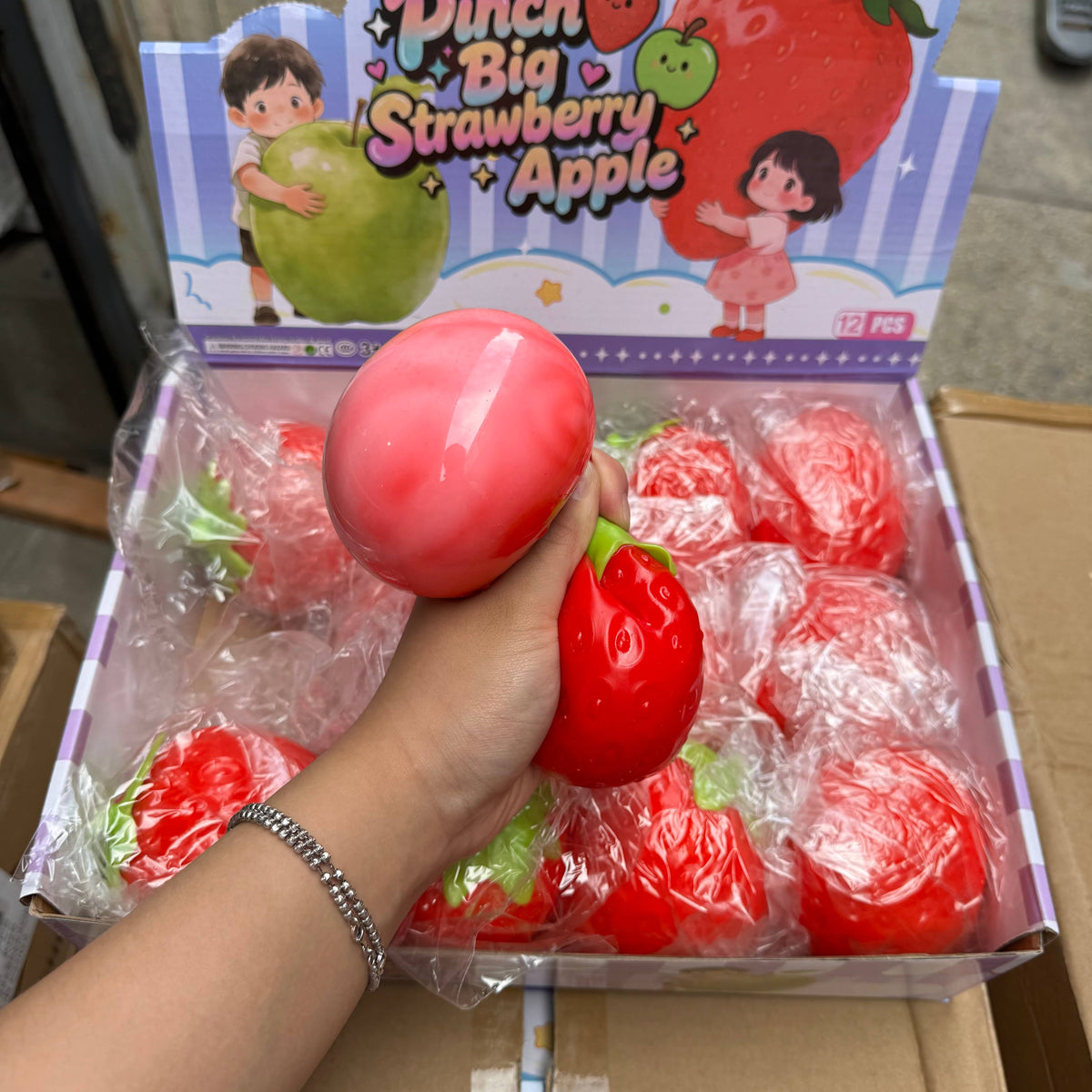 Squishy Large Strawberry Dough Ball