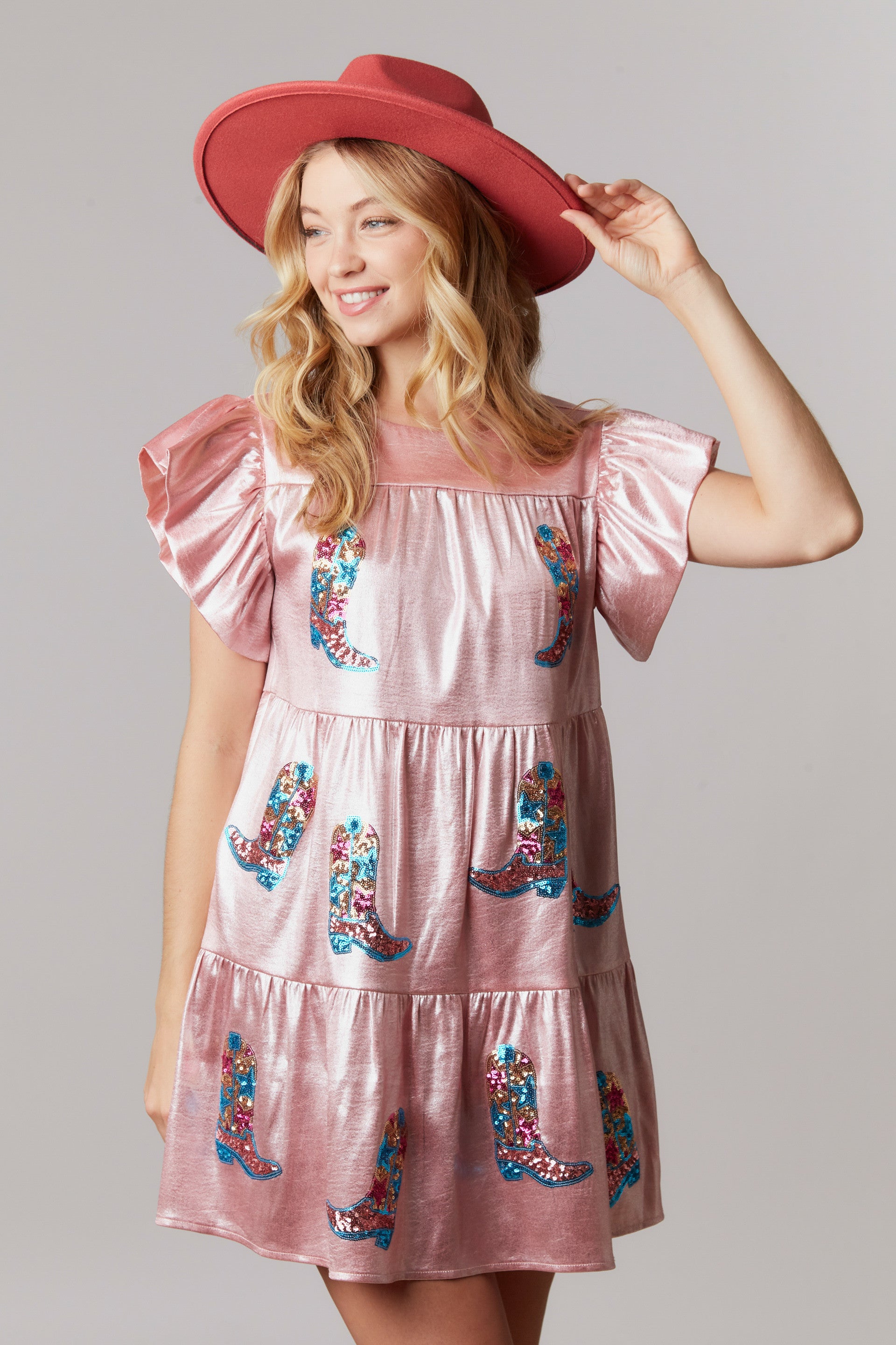 Disco Cowgirl Dress Gilded Swan Boutique