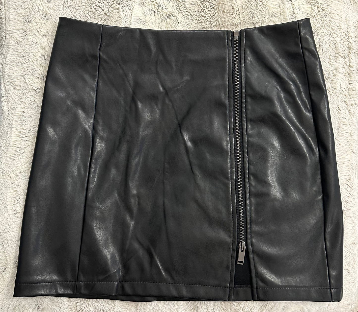 Raya Black Leather Mini