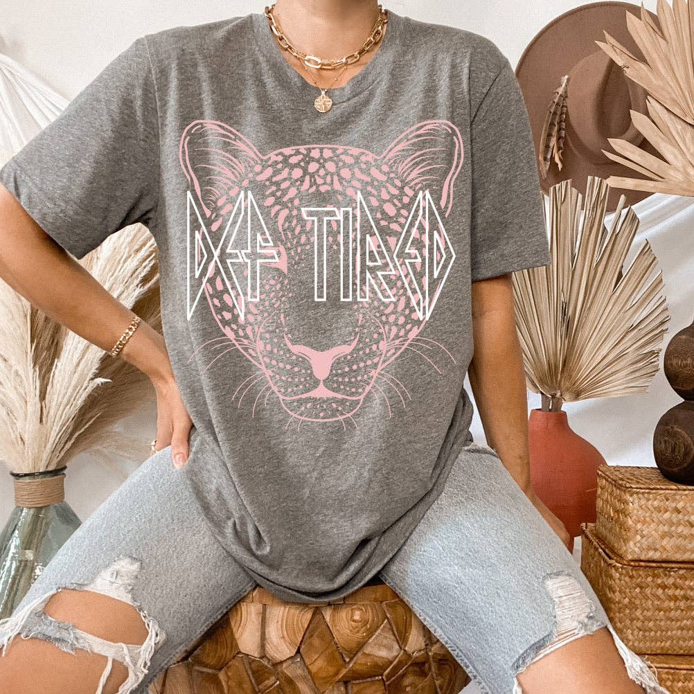 Def Tired Leopard Tee