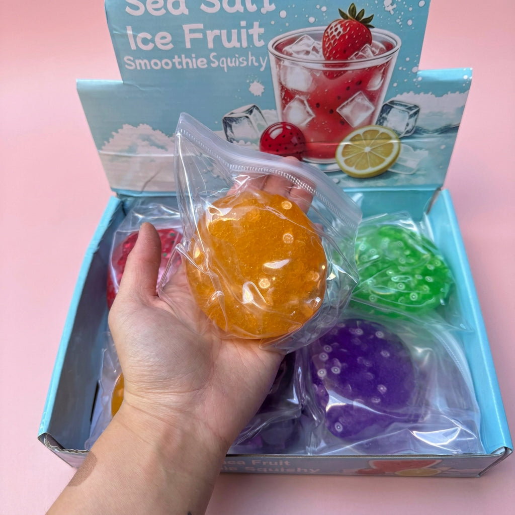 Mixed Fruit Icy Slush Ball Squishy