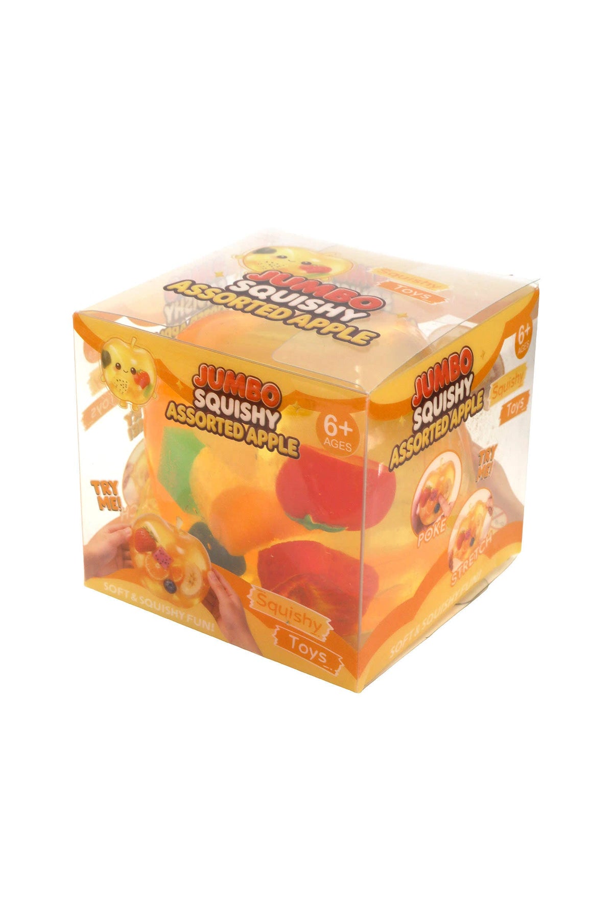 Large 3 Inch Coconut Oil Jelly Apple Fruit Zero Rebound Squishy