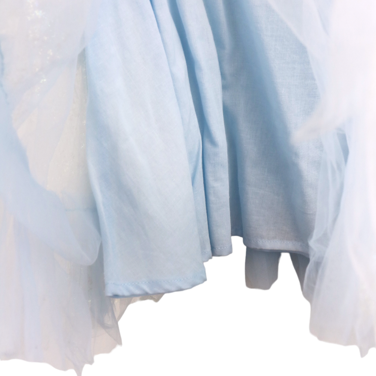 Girls Iridescent Print Sheer Dress