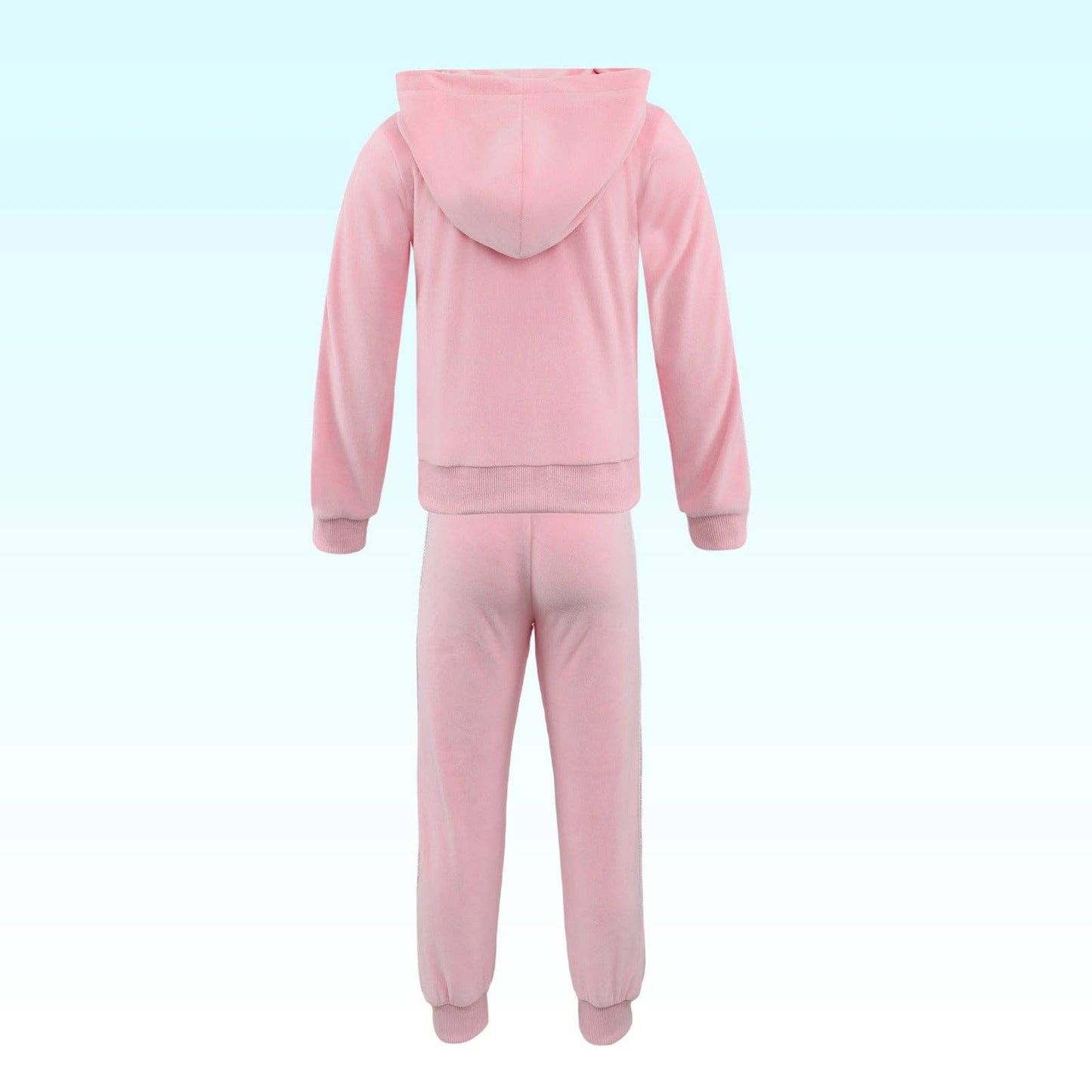 Girls Velvet Bow Sequin Set