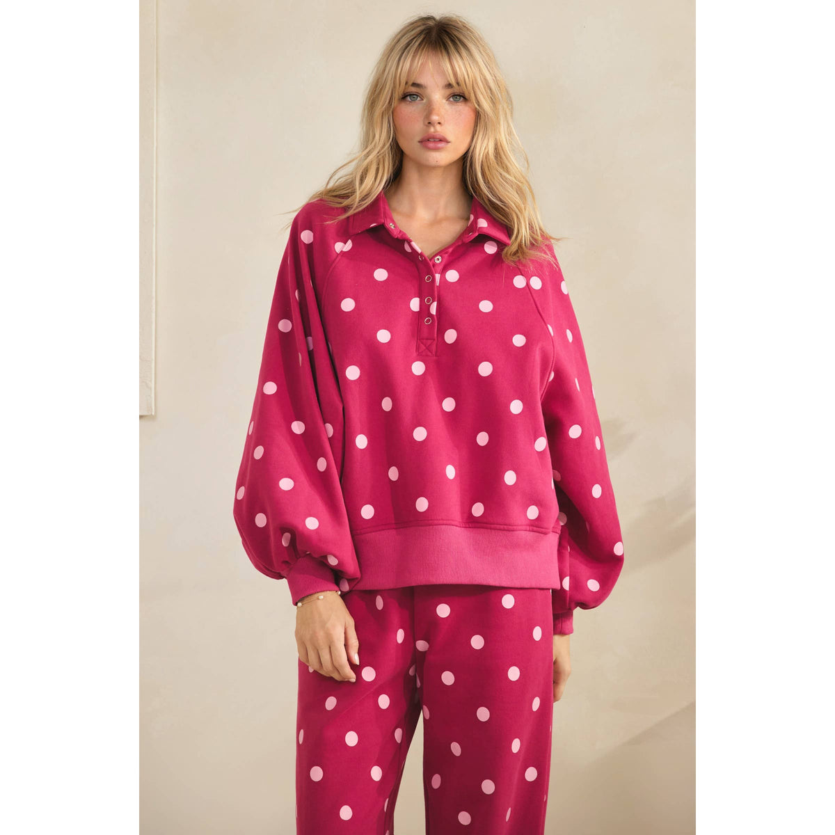 Playful Dot Set- Fuschia/Pink