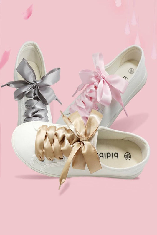 Silk Satin Ribbon Shoelaces