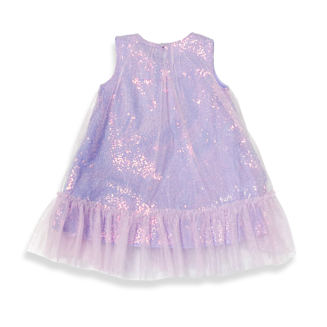 Girls Sequin Layer Dress