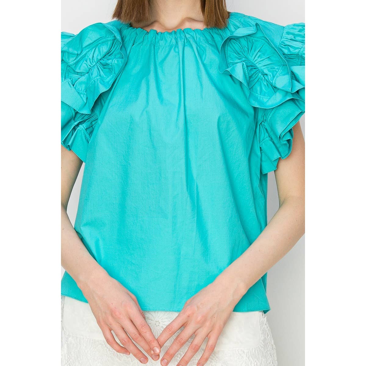 Connor Ruffle Sleeve Top