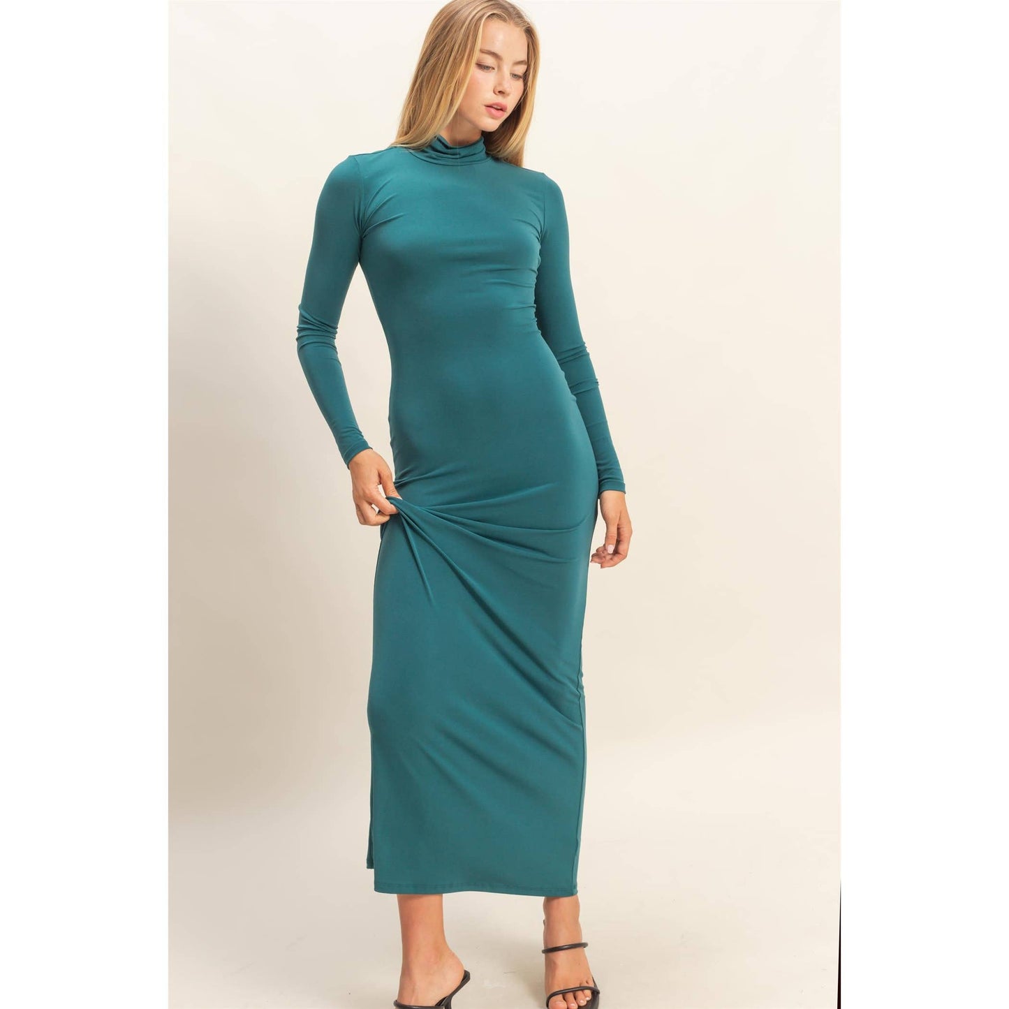 Brittany Dress- Peacock Green