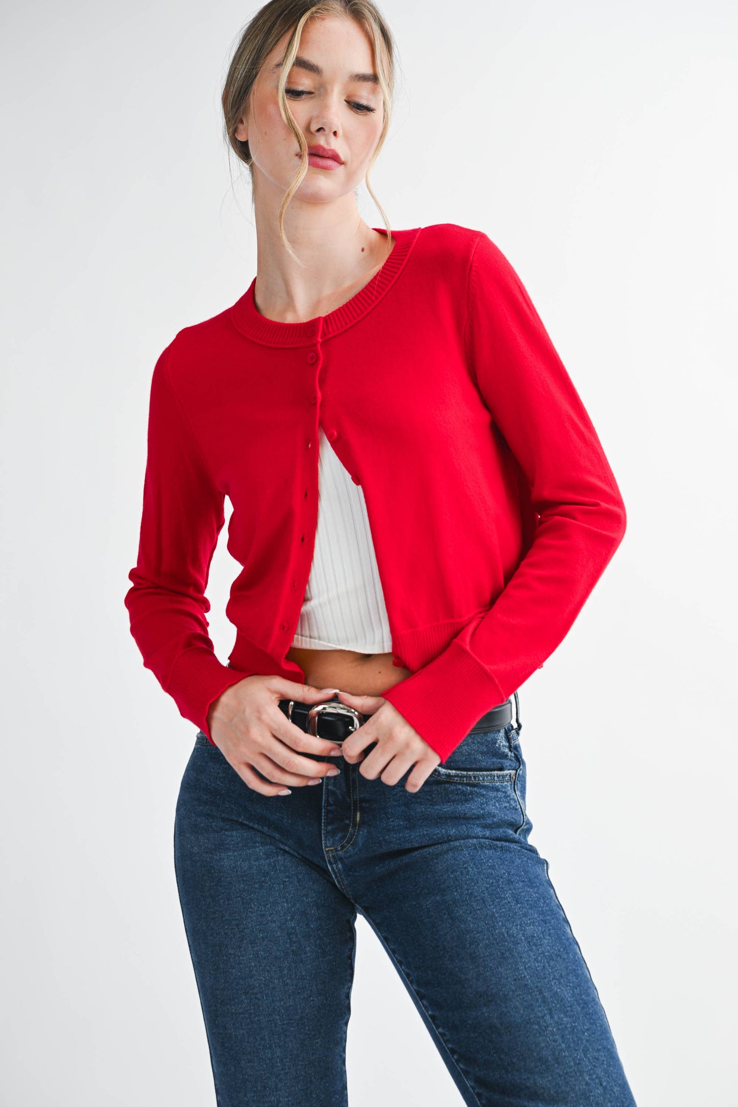 Cherry Button Up Cardigan