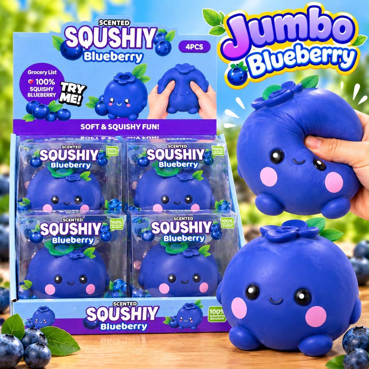 Jumbo Blueberry Squishy
