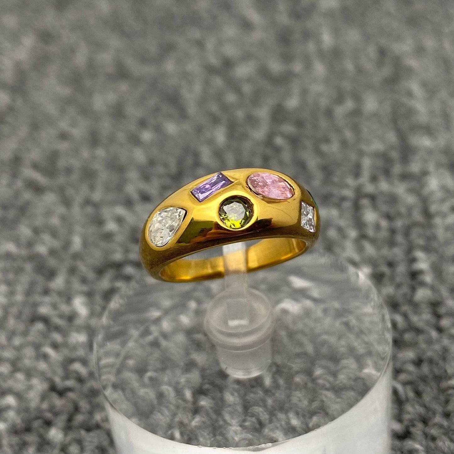Mitzi 18K Gold Plated Stainless Ring