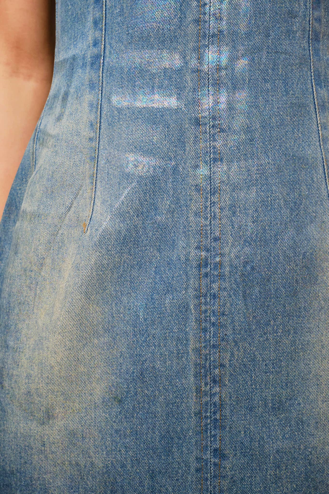 Cami Coated Denim Dress