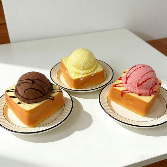 Sweet Scented Slow-Rise Ice Cream Toast Squishy