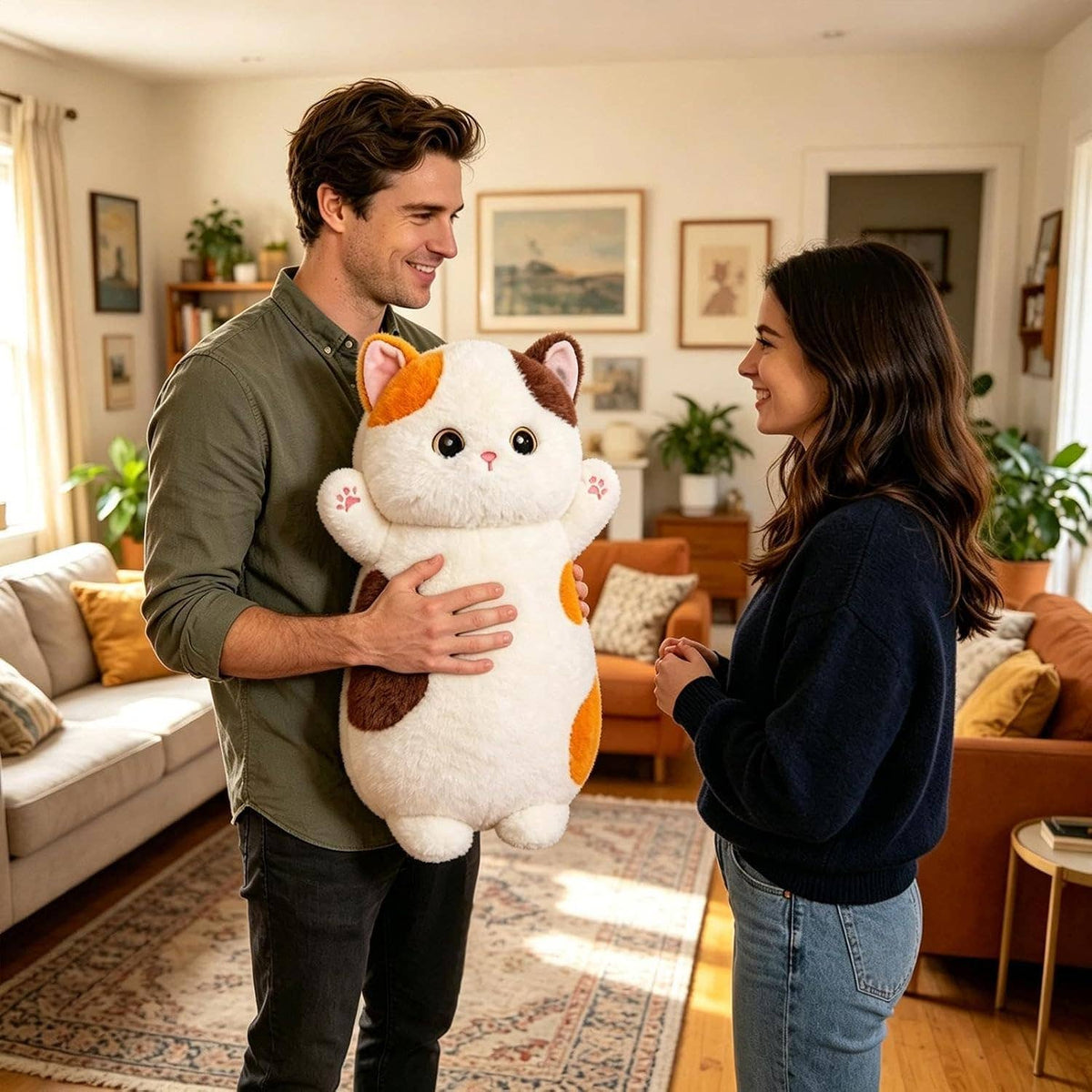 27.6 inch Cat Plush Pillow