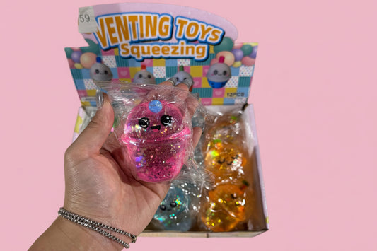 Glitter Bubble Tea Squishy