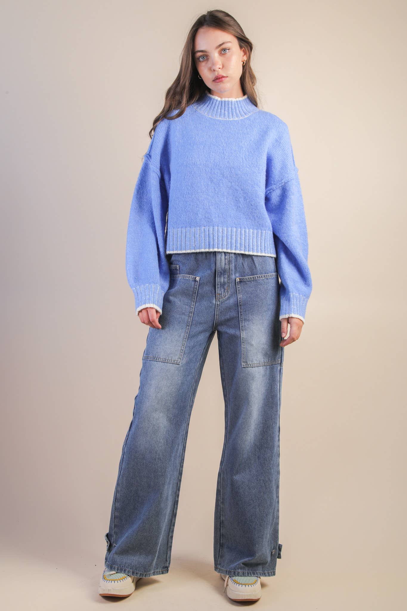 Nanette Sweater- Sky