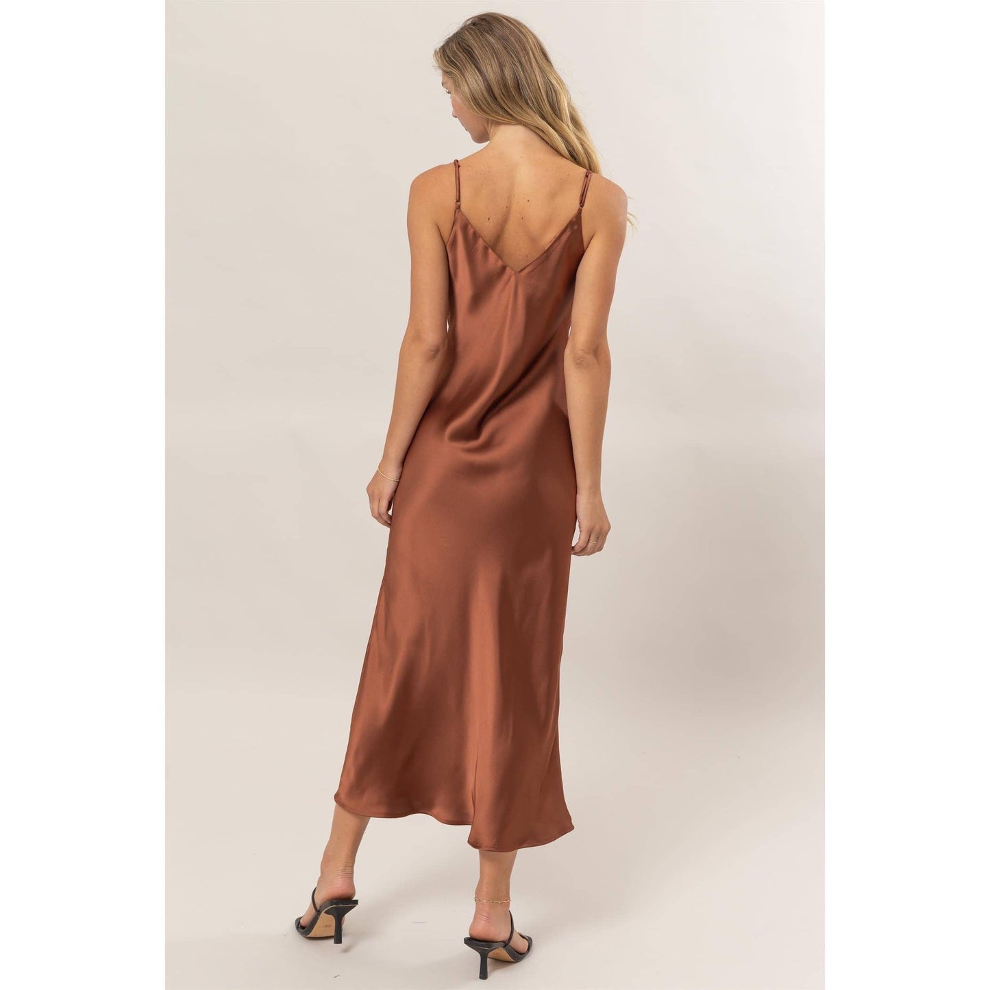 Hot Cocoa Satin Midi