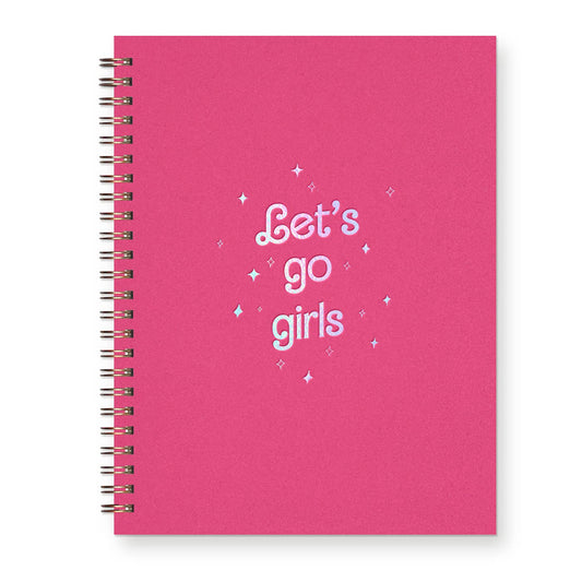 Let's Go Girls Journal: Lined Notebook- Hot Pink