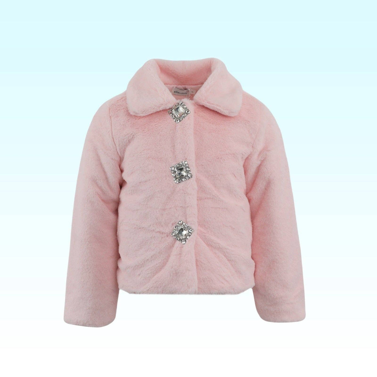 Girls Faux Fur Gem Jacket