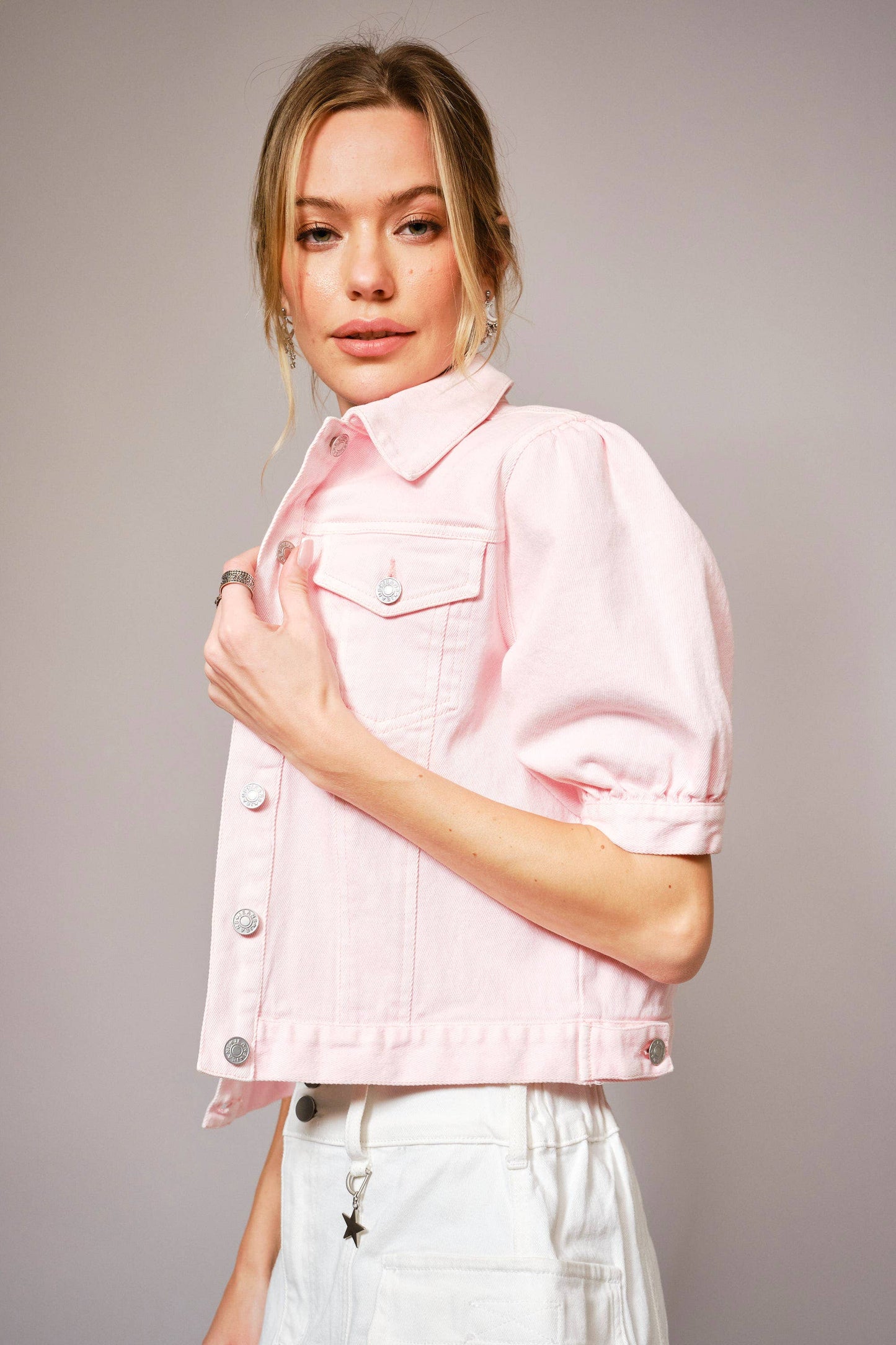 Elsie Bow Back Denim Jacket