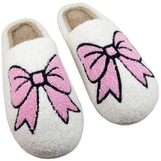 Light Pink Bows Slippers